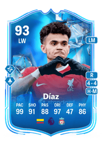 Luis Díaz Fantasy FC 93 OVR