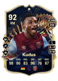 Mohammed Kudus Live Team of the Season 92 OVR