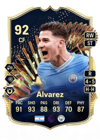 Julián Álvarez Team of the Season 92 OVR