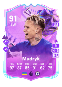 Mykhailo Mudryk Ultimate Birthday 91 OVR
