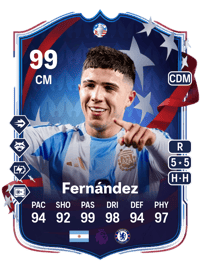 Enzo Fernández Copa América Path to Glory 99 OVR