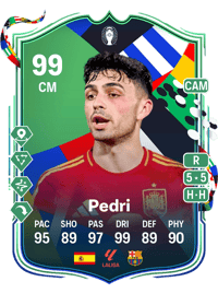 Pedri UEFA EURO Path to Glory 99 OVR