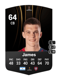 Jeremías James CONMEBOL Libertadores 64 OVR