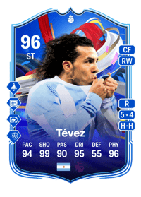 Carlos Tévez Greats of the Game Hero 96 OVR