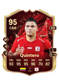 Juan Fernando Quintero TOTS Champions 95 OVR