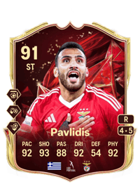 Vangelis Pavlidis TOTS Champions 91 OVR