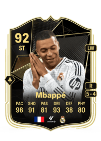 Kylian Mbappé Team of the Week 92 OVR
