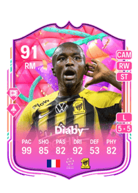 Moussa Diaby FUT Birthday 91 OVR