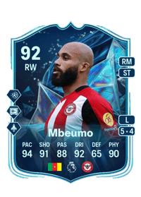 Bryan Mbeumo TOTS Honourable Mentions 92 OVR