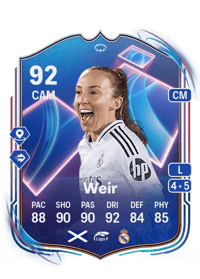 Caroline Weir UWCL Dreamchasers 92 OVR