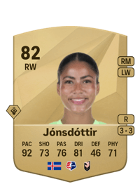 Sveindís Jane Jónsdóttir Common 82 OVR