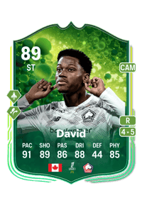 Jonathan David Grassroot Greats 89 OVR