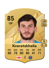 Khvicha Kvaratskhelia Rare 85 OVR