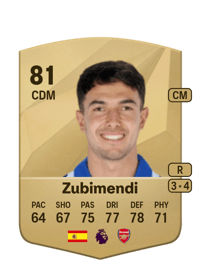 Zubimendi Common 81 OVR