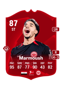 Omar Marmoush POTM Bundesliga 87 OVR