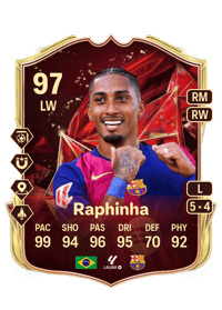 Raphinha TOTS Champions 97 OVR