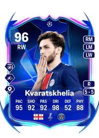 Khvicha Kvaratskhelia UCL Road to the Final 96 OVR