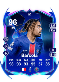 Bradley Barcola UCL Road to the Final 96 OVR