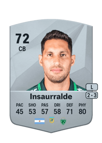 Juan Manuel Insaurralde Common 72 OVR