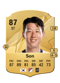 Heung Min Son Rare 87 OVR