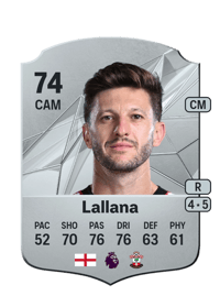 Adam Lallana Rare 74 OVR