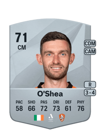 Jay O'Shea Common 71 OVR