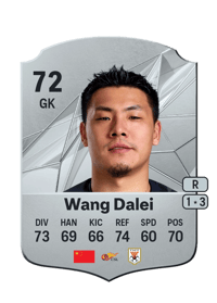Wang Dalei Rare 72 OVR