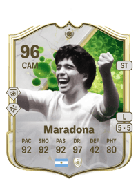 Diego Maradona Grassroot Greats Icon 96 OVR