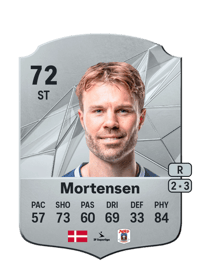 Patrick Mortensen Rare 72 OVR