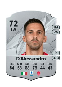 Marco D'Alessandro Rare 72 OVR