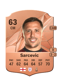 Antoni Sarcevic Rare 63 OVR