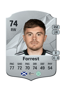 James Forrest Rare 74 OVR