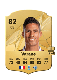 Raphaël Varane Rare 82 OVR