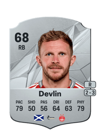 Nicky Devlin Rare 68 OVR