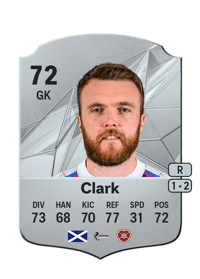 Zander Clark Rare 72 OVR