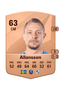 Joel Allansson Common 63 OVR