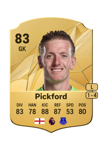 Jordan Pickford Rare 83 OVR