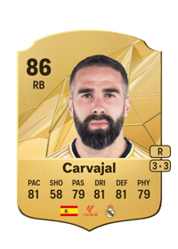 Carvajal Rare 86 OVR