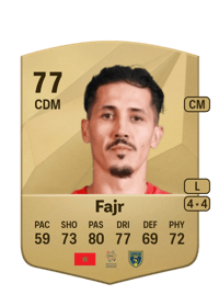 Fayçal Fajr Common 77 OVR