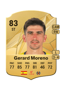 Gerard Moreno Rare 83 OVR