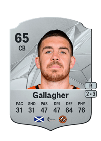 Declan Gallagher Rare 65 OVR