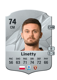 Karol Linetty Rare 74 OVR