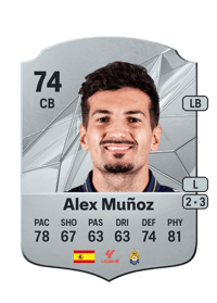 Alex Muñoz Rare 74 OVR