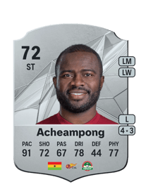 Frank Acheampong Rare 72 OVR