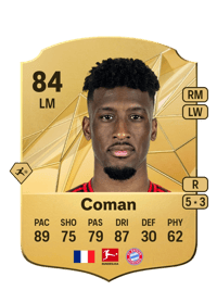 Kingsley Coman Rare 84 OVR
