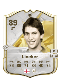 Gary Lineker Icon 89 OVR