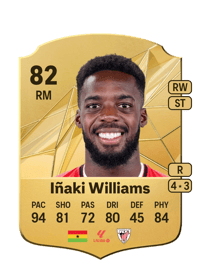 Iñaki Williams Rare 82 OVR