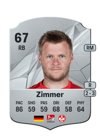 Jean Zimmer Rare 67 OVR