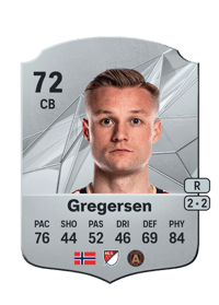 Stian Gregersen Rare 72 OVR