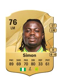 Moses Simon Rare 76 OVR